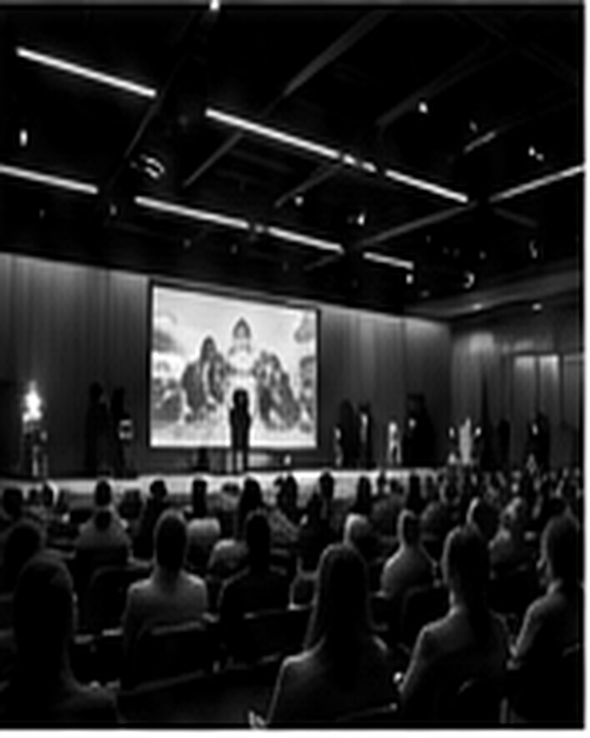 Experiencia corporativa en blanco y negro